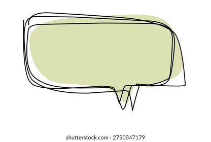 Color Speech Bubble Graphic for Modern Design
