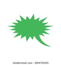 color speech bubble on white background vector