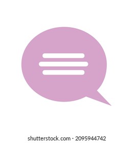 color speech bubble on white background vector