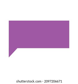 burbuja de discurso de color en el vector de fondo blanco
