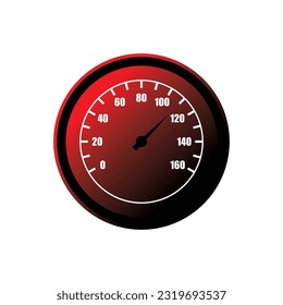 Color speedometer icon. colorful Speed ​​meter, Heating, temperature scale vector illustration
