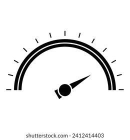 Color speedometer icon colorful Speed meter Heating temperature scale vector illustration