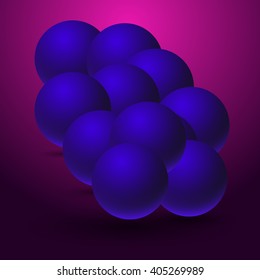 Color sphere. Illustration in realistic style. Template for your design.