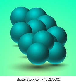 Color sphere. Illustration in realistic style. Template for your design.