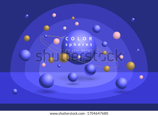 Color spheres for your design. Colored balls on\
the surface.