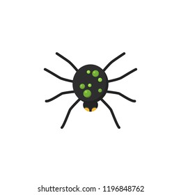 Color spider vector icon.