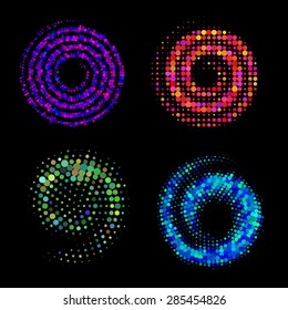 color spiral dots