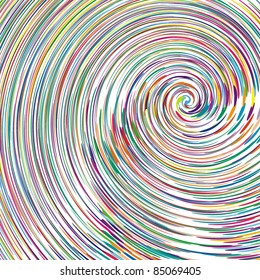 Color spiral vector