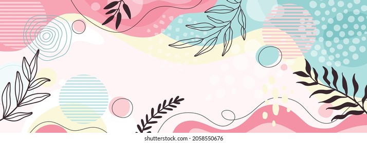 Color splash abstract background for design.Template banner and cover for social media ad, template special promo new arrival sale.