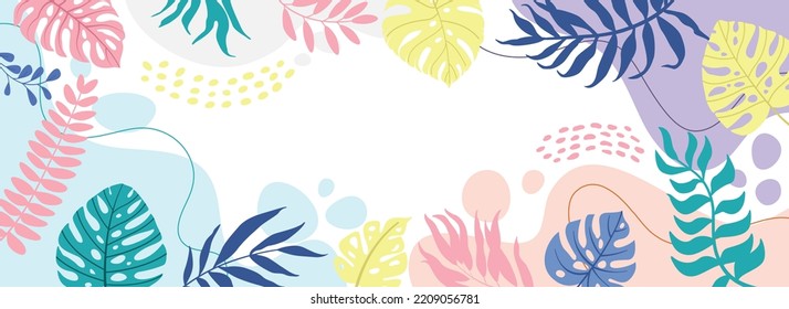 Color splash abstract background for design.Template banner and cover.