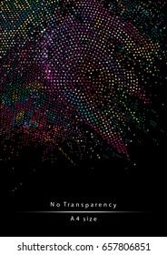 Color splash abstract background or vertical banner design. Vector illustration.