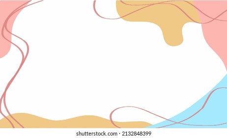 Color splash abstract cartoon background or children playground banner design element. Vector overlay colorful spotty pattern of geometric shape, line and dot in trendy Memphis animation 80s-90s style