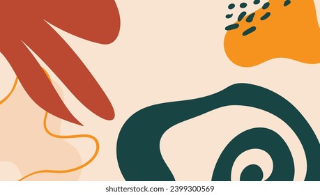 Patrón de forma abstracto de salpicadura de color con fondo al azar adecuado para banner, afiche, volante, publicación o historias en medios sociales, plantilla, cubierta, etc. Formas orgánicas modernas
