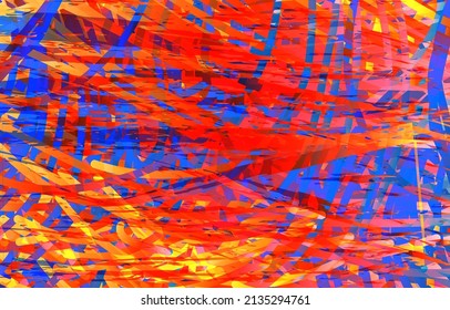 Color Splash. Background design of fractal paint and rich texture on the subject of imagination, creativity and art.