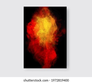 Color Splash banner. Background design of smoke paint. Creativity abstract art,Vector illustration.