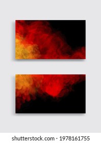 Color Splash banners set. Background design of smoke paint. Creativity abstract art,Vector illustration.