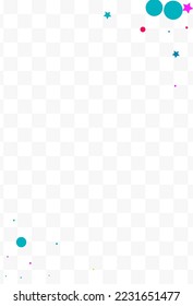 Color Splash Celebration Vector Transparent Background. Celebrate Constellation Backdrop. Abstract Shine Postcard. Happy Stars Top Design.
