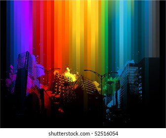 Ciudad de salpicadura de color