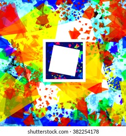 Color. Splash. Creative abstract seamless background for brochure, flyer design template. Background for book design, blank, print design, flyer design, flyer template. Vector