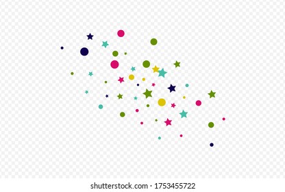 Color Splash Decoration Transparent Background. Flying Dust Design. Effect Round Texture. Yellow Confetti Transparent Backdrop.