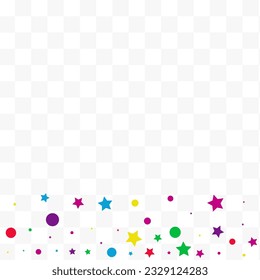 Color Splash Effect Vector Transparent Background. Independence Constellation Invitation. Flying Dot Banner. Falling Round Fun Wallpaper.