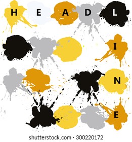 Color splash headline