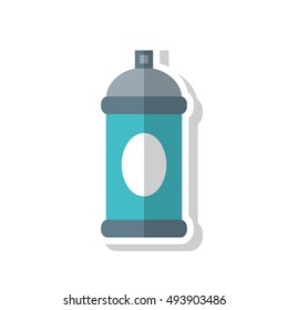 Color splash object tool design, spray paint can