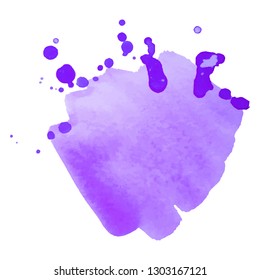 Color splash on white background. Abstract watercolor background.