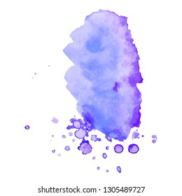 Color splash on white background. Abstract watercolor background.