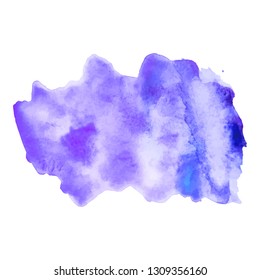 Color splash on white background. Abstract watercolor background.