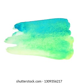 Color splash on white background. Abstract watercolor background.