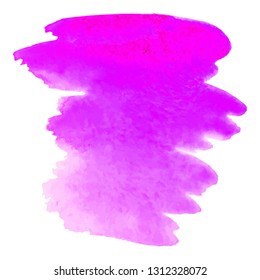 Color splash on white background. Abstract watercolor background.