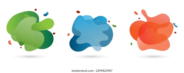Color of splash on a white background.