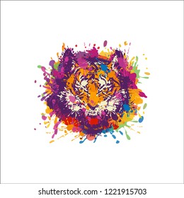 Color splash tiger