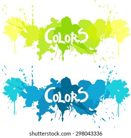 Color splash vector