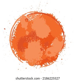 color splash vector illustration isolated on white background