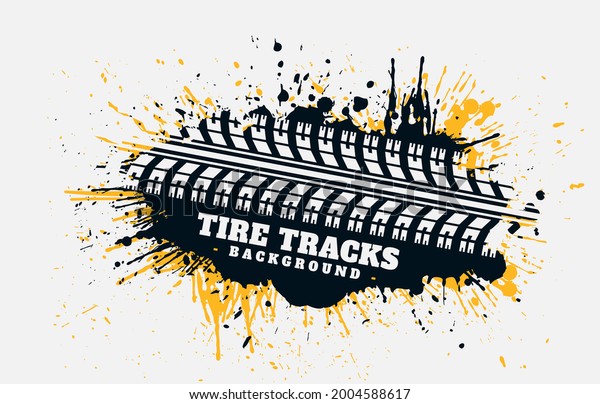  color splatter tire
track background