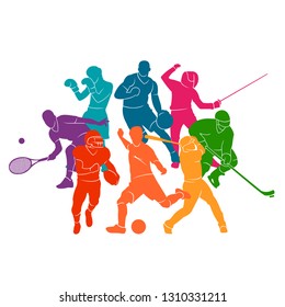 Visual Drawing Sport Badminton Stages Side Stock Vector (Royalty Free ...