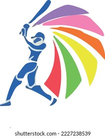 color sport background and logo
