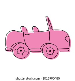 color sport car to tranport vehicle