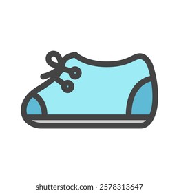Color sports-related single item icon shoes