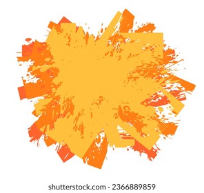 A color spot of paint isolated on a white background