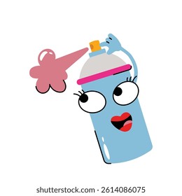 Color spray  Vector Sticker. Eps 10 File 