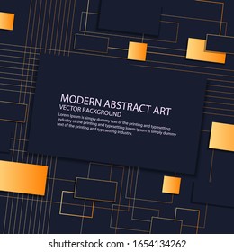 Color square geometric abstract background. Vector illustration
