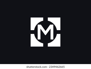 Color square logo design. Four color Letter logo. Color wheel symbol vector. Iconic letter logo. Editable vector monogram letter