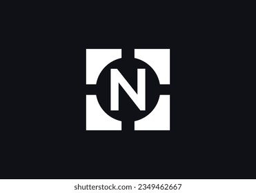 Color square logo design. Four color Letter logo. Color wheel symbol vector. Iconic letter logo. Editable vector monogram letter