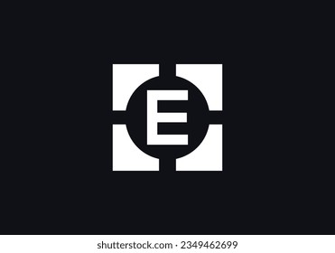 Farbquadrat Logo-Design. Vier farbiges Letter-Logo. Farbradsymbol, Vektorgrafik. Ikonisches Buchstabenlogo. Bearbeitbarer Vektor-Monogramm-Brief