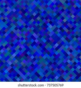 Color square pattern background - geometrical vector graphic from diagonal squares in dark blue tones
