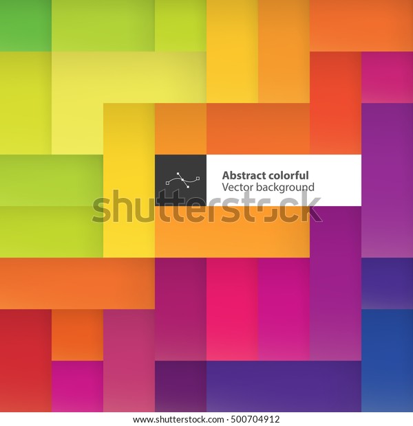 Color Squares Abstract Geometric Colorful Background Stock Vector ...
