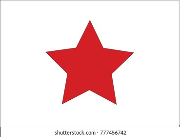 Farbstar einzeln auf weißem Hintergrund.  Vektorgrafik für Ihr Grafikdesign. Sternsymbol.